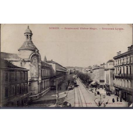 30 - Nîmes - Boulevard Victor-Hugo - Nouveau lycée - Non voyagé - Dos divis...