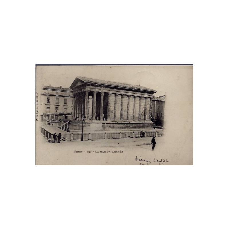 30 - Nîmes - la maison carrée - Voyagé - Dos non divisé...