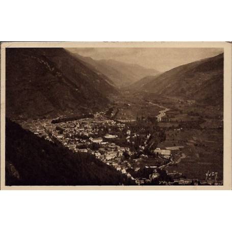 31 - Luchon - Vue générale prise du Funiculaire de Superbagnères - Voyagé -...