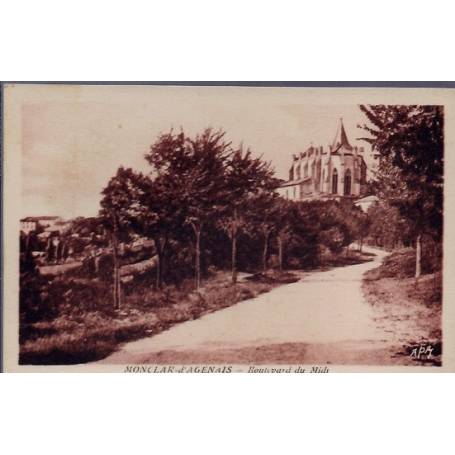 32 - Monclar-d' Agenais - Boulevard du Midi - Non voyagé - Dos divisé...