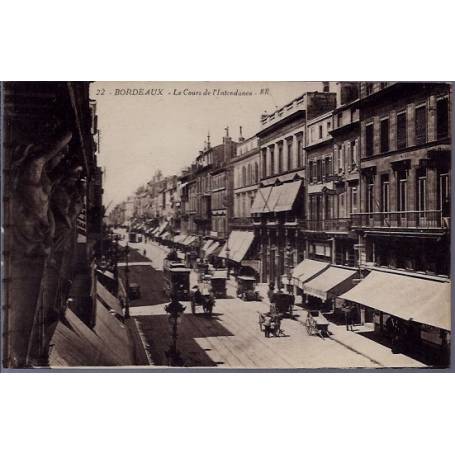 33 - Bordeaux - Les cours de l' intendance - Non voyagé - Dos divisé...