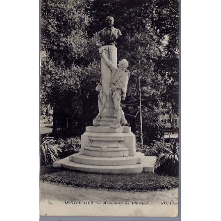 34 - Montpellier - Monument de Planchon - Voyagé - Dos divisé...