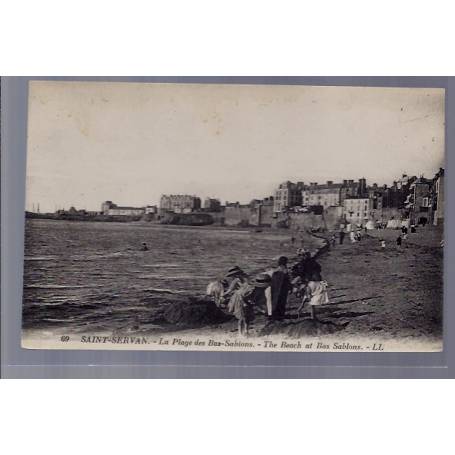 35 - Saint-Servan - La plage des Bas-Sablons - The beach at bas Sablons - N...