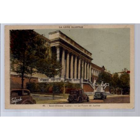 42 - Saint-Etienne - Le Palais de Justice - Voyagé - Dos divisé...