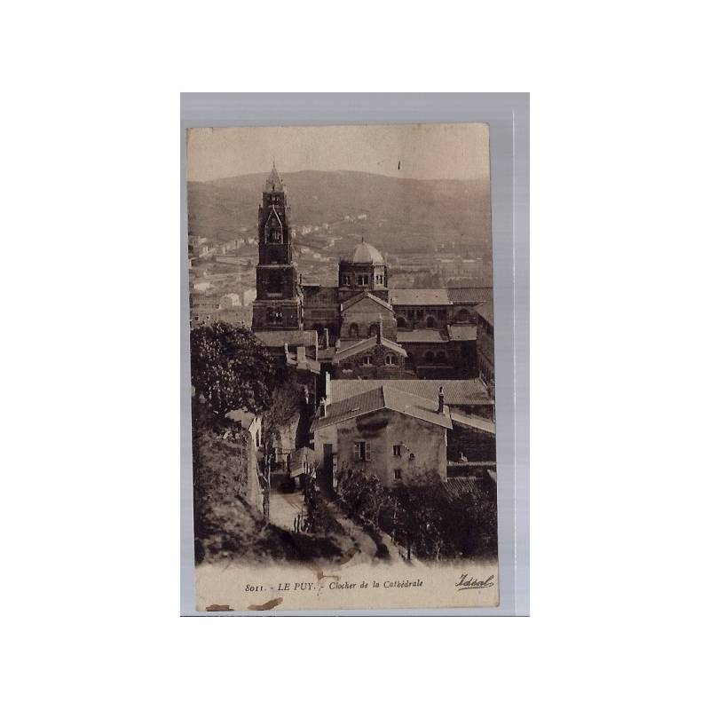 43 - Le Puy - Clocher de la Cathédrale - Voyagé - Dos divisé...