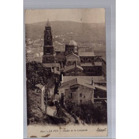 43 - Le Puy - Clocher de la Cathédrale - Voyagé - Dos divisé...