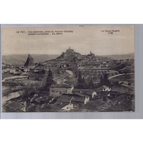 43 - Le Puy - Vue générale - prise du rocher d' Espaly - Non voyagé - Dos d...