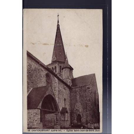 44 - Châteaubriant - Eglise Saint-Jean-de-Béré - Non voyagé - Dos divisé...