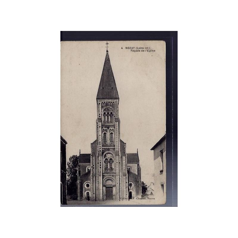 44 - Nozay - Façade de l' église - Non voyagé - Dos divisé...