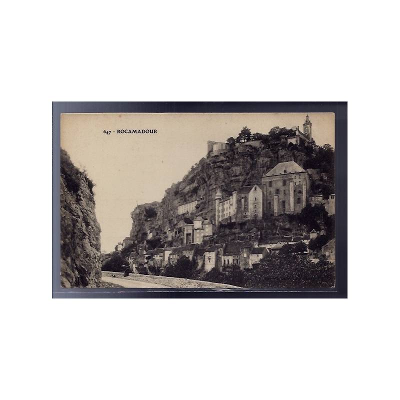 46 - Rocamadour - Vue d'une partie de la ville - Non voyagé - Dos divisé...