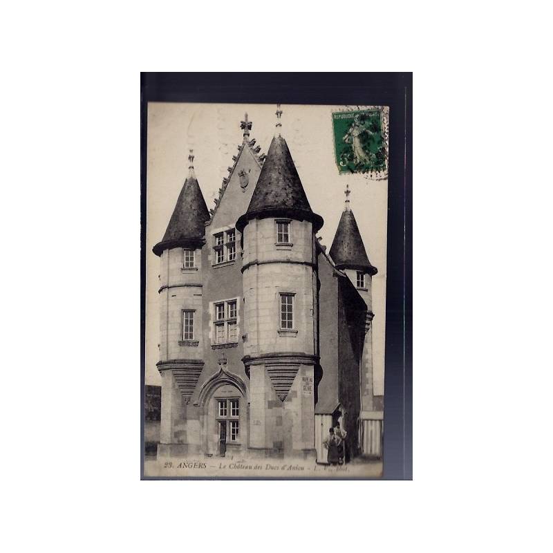 49 - Angers - Le château des Ducs d' Aniou - Voyagé - Dos divisé...