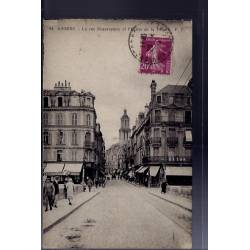 49 - Angers - La rue Beaurepaire et l' église de la Trinité - Voyagé - Dos ...