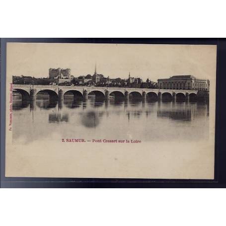 49 - Saumur - Pont Cessart sur la Loire - Non voyagé - Dos non divisé...