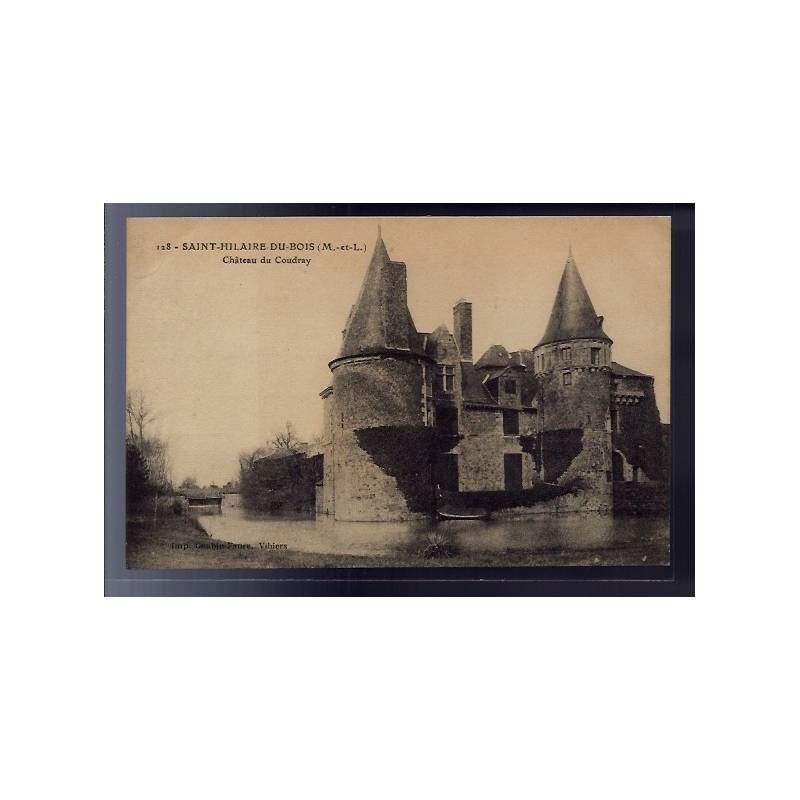 49 - Saint-Hilaire-du-Bois - Château du Coudray - Voyagé - Dos divisé...