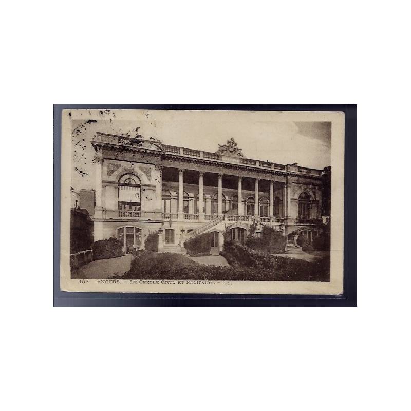 49 - Angers - Le cercle Civil et Militaire - Voyagé - Dos divisé...