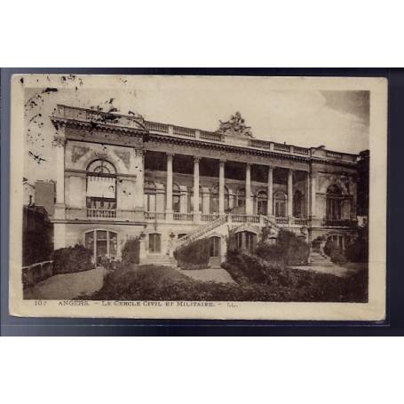 49 - Angers - Le cercle Civil et Militaire - Voyagé - Dos divisé...