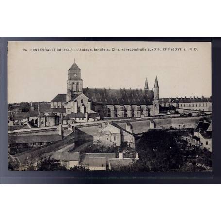 49 - Fontevrault - L' Abbaye fondée au XIeme siècle et reconstruite aux XII...