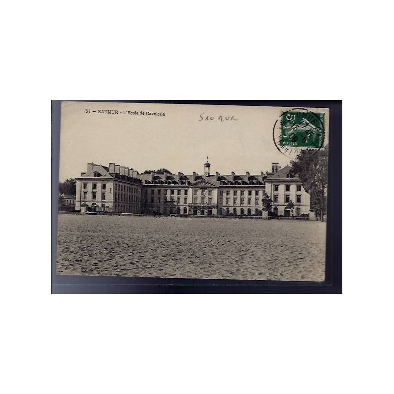 49 - Saumur - L' école de Cavalerie - Voyagé - Dos divisé...