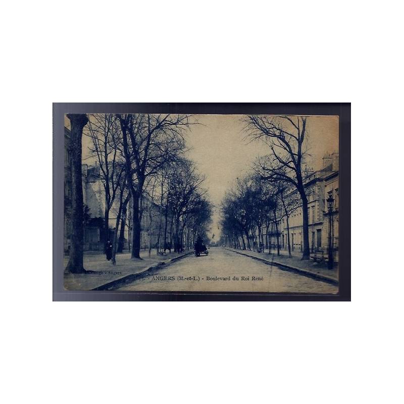 49 - Angers - Boulevard du Roi René - Voyagé - Dos divisé...