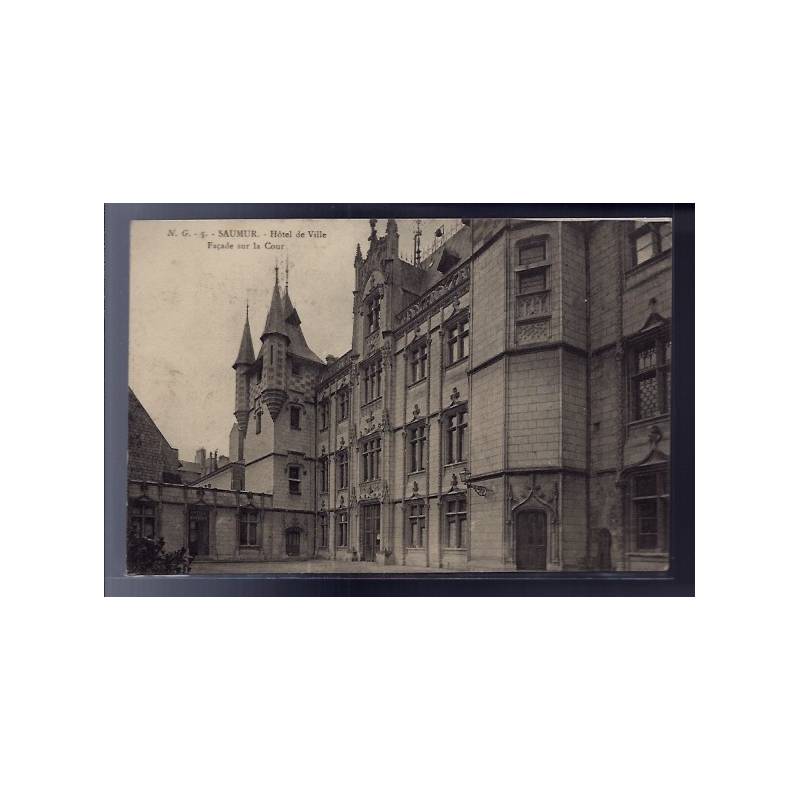 49 - Saumur - Hôtel de Ville - Façade sur la Cour - Voyagé - Dos divisé...