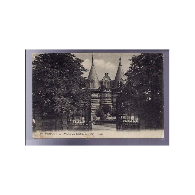 51 - Epernay - L' entrée du château de Pékin - Voyagé - Dos divisé