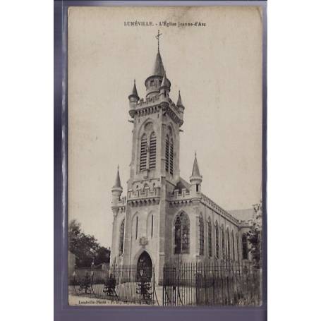 54 - Lunéville - L' église Jeanne d' Arc - Non voyagé - Dos divisé