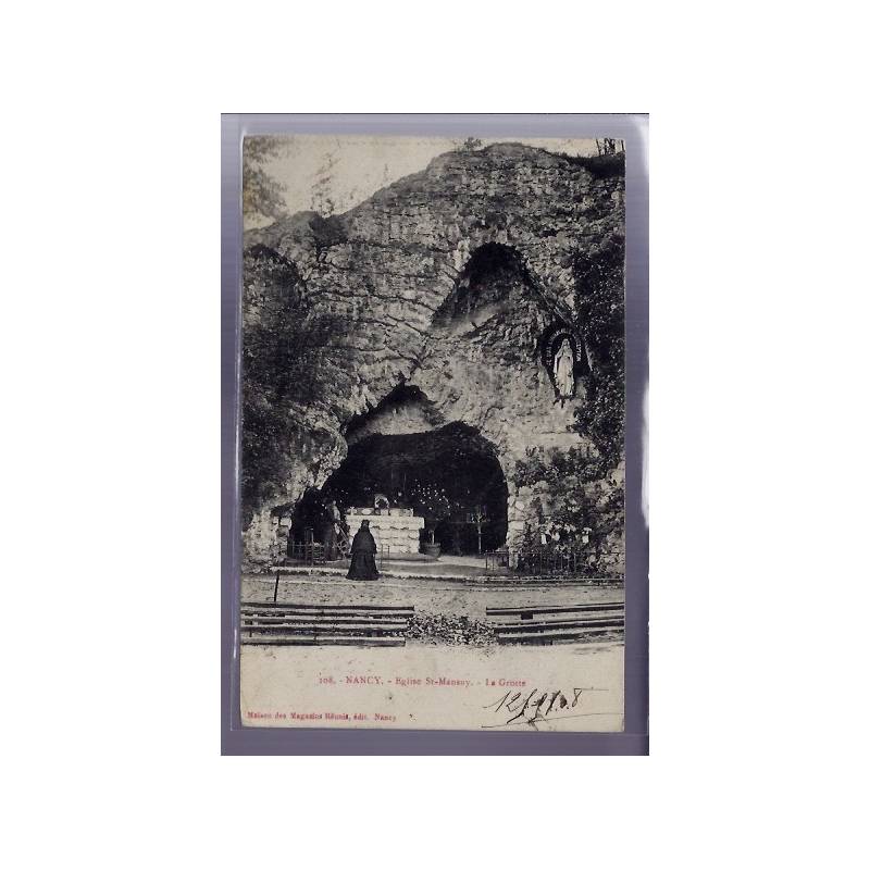 54 - Nancy - Eglise St-Mansuy - la Grotte - Voyagé - Dos divisé