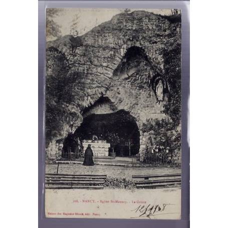 54 - Nancy - Eglise St-Mansuy - la Grotte - Voyagé - Dos divisé