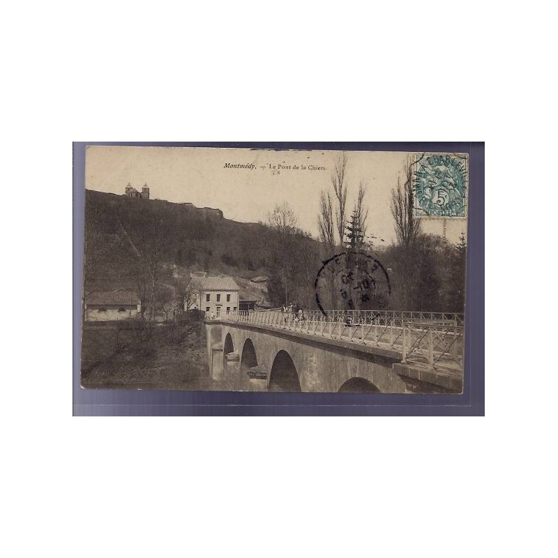 55 - Montmédy - Le Pont de la Chiers - Voyagé - Dos divisé