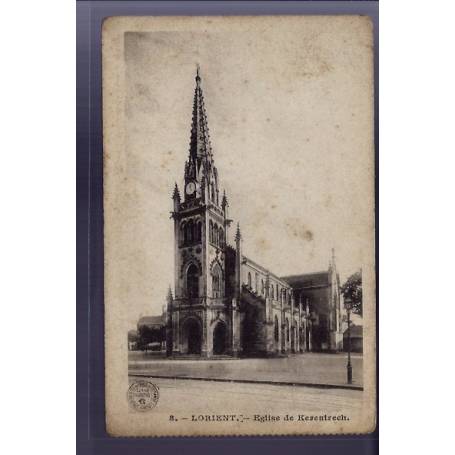 56 - Lorient - Eglise de Kérentrech - Voyagé - Dos non divisé