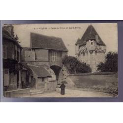 58 - Nevers - Porte du Croux et avant Porte - Voyagé - Dos divisé