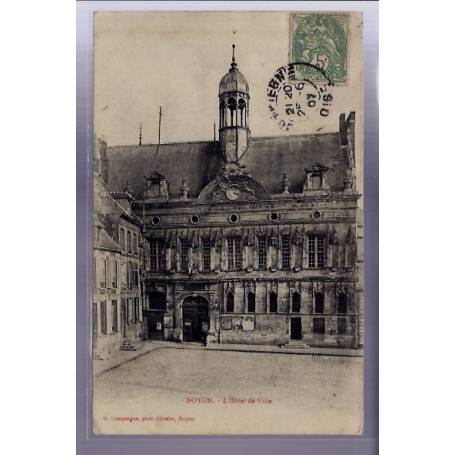 60 - Noyon - L' Hôtel de Ville - Voyagé - Dos divisé