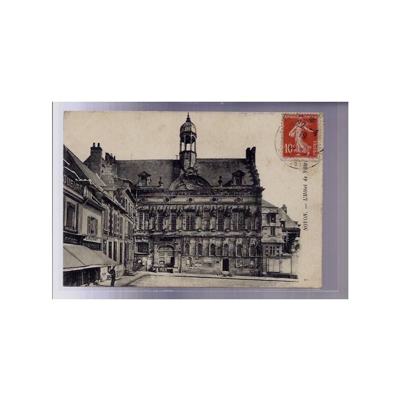 60 - Noyon - L' Hôtel de Ville - Voyagé - Dos divisé