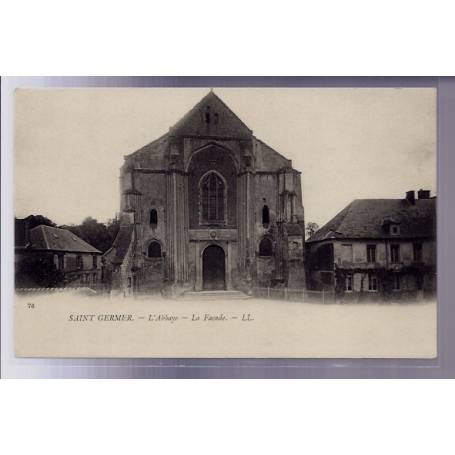 60 - Saint-Germer - L' Abbaye - la façade - Non voyagé - Dos non divisé