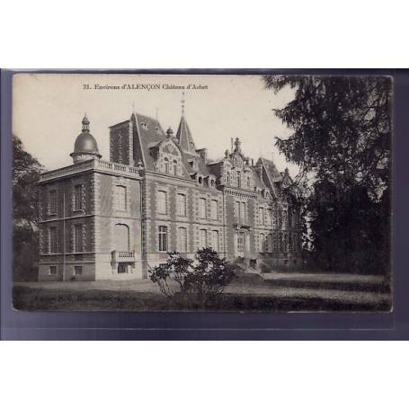 61 - Environs d' Alençon - château d' Achet - Voyagé - Dos divisé