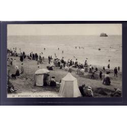 62 - Wimereux - la plage et le fort - Voyagé - Dos divisé