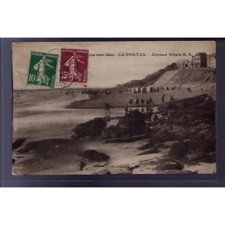 62 - Boulogne-sur-Mer - Le Portel - Joyeux ebats - Voyagé - Dos divisé