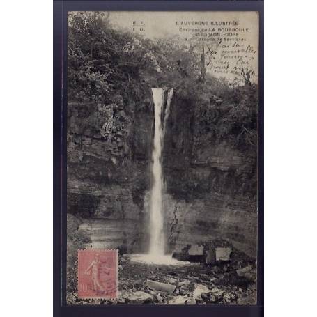 63 - Environs de la Bourboule et du Mont-Dore - Cascade de Servières - Voyagé