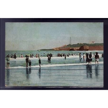 64 - Biarritz - sur la plage - Voyagé - Dos divisé