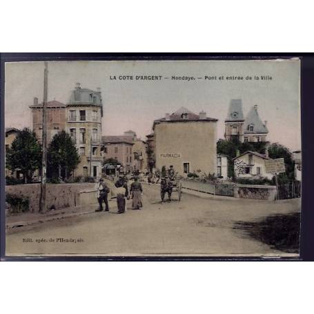 64 - Hendaye - Pont et entrée de la Ville - Non voyagé - Dos divisé