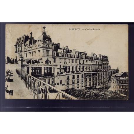 64 - Biarritz - Casino Bellevue - Voyagé - Dos divisé