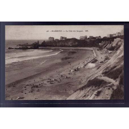 64 - Biarritz - la Côte des Basques - Non voyagé - Dos divisé