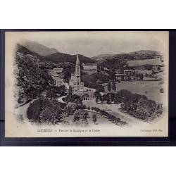 65 - Lourdes - vue sur la Basilique et la vallée - Non voyagé - Dos non divis