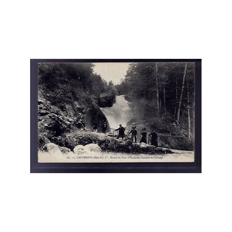 65 - Cauterets - Route du pont d' Espagne - cascade du Cerisey - Voyagé - Dos