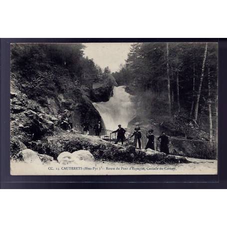 65 - Cauterets - Route du pont d' Espagne - cascade du Cerisey - Voyagé - Dos