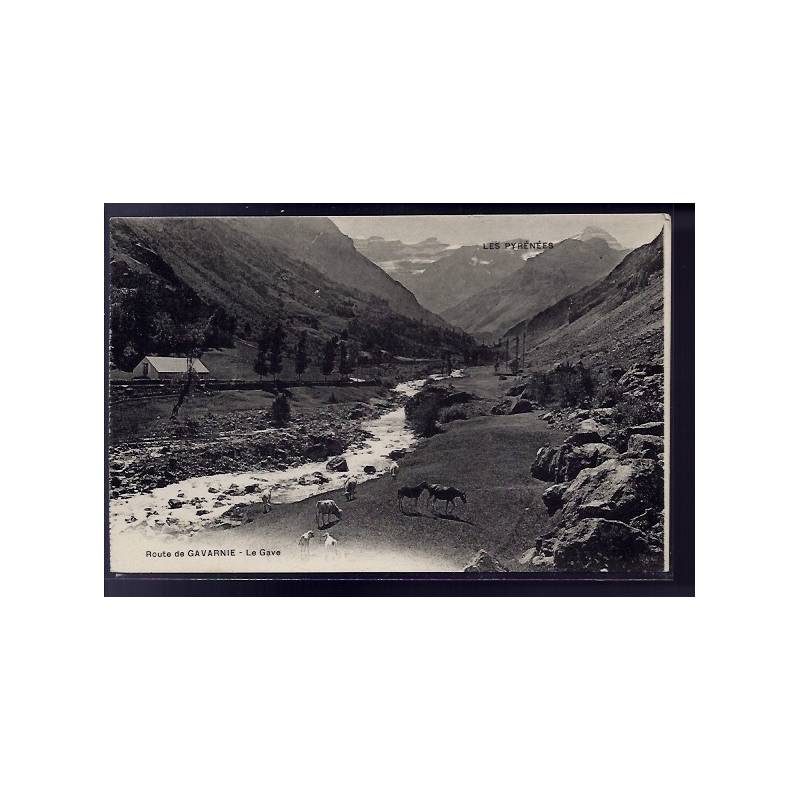 65 - Route de Gavarnie - Le Gave - Non voyagé - Dos divisé