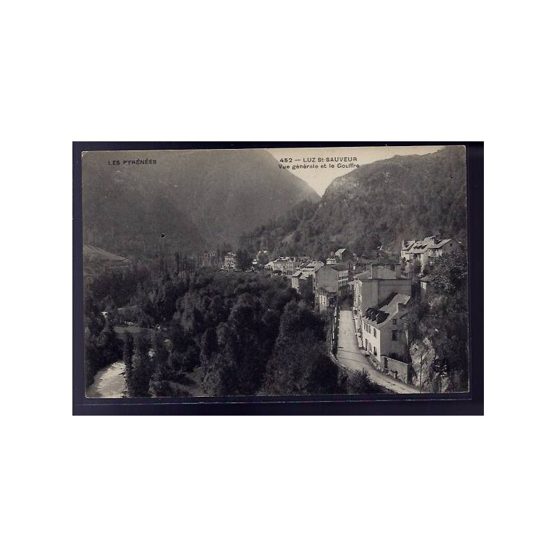 65 - Luz St-Sauveur - vue générale et le Gouffre - Non voyagé - Dos divisé