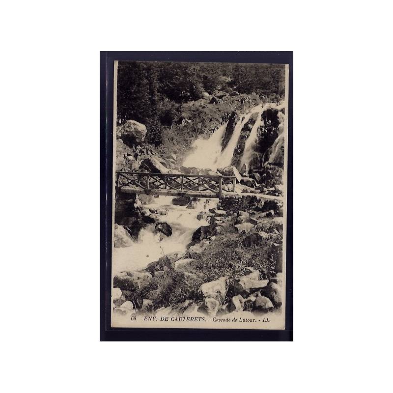 65 - Environs de Cauterets - cascade de Lutour - Non voyagé - Dos divisé