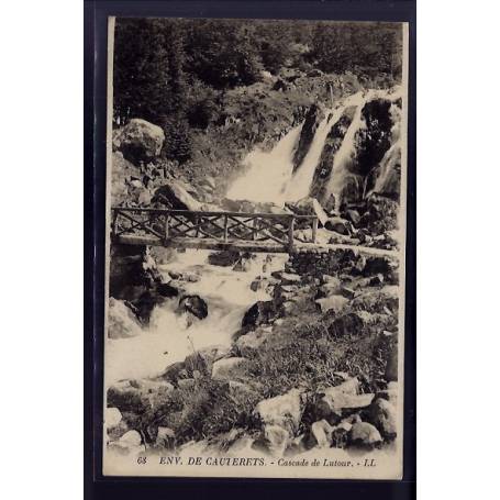 65 - Environs de Cauterets - cascade de Lutour - Non voyagé - Dos divisé