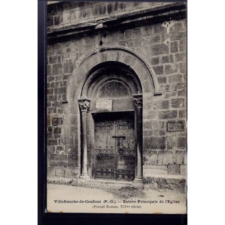 66 - Villefranche-de-Conflent - entrée principale de l' église - Non voyagé -